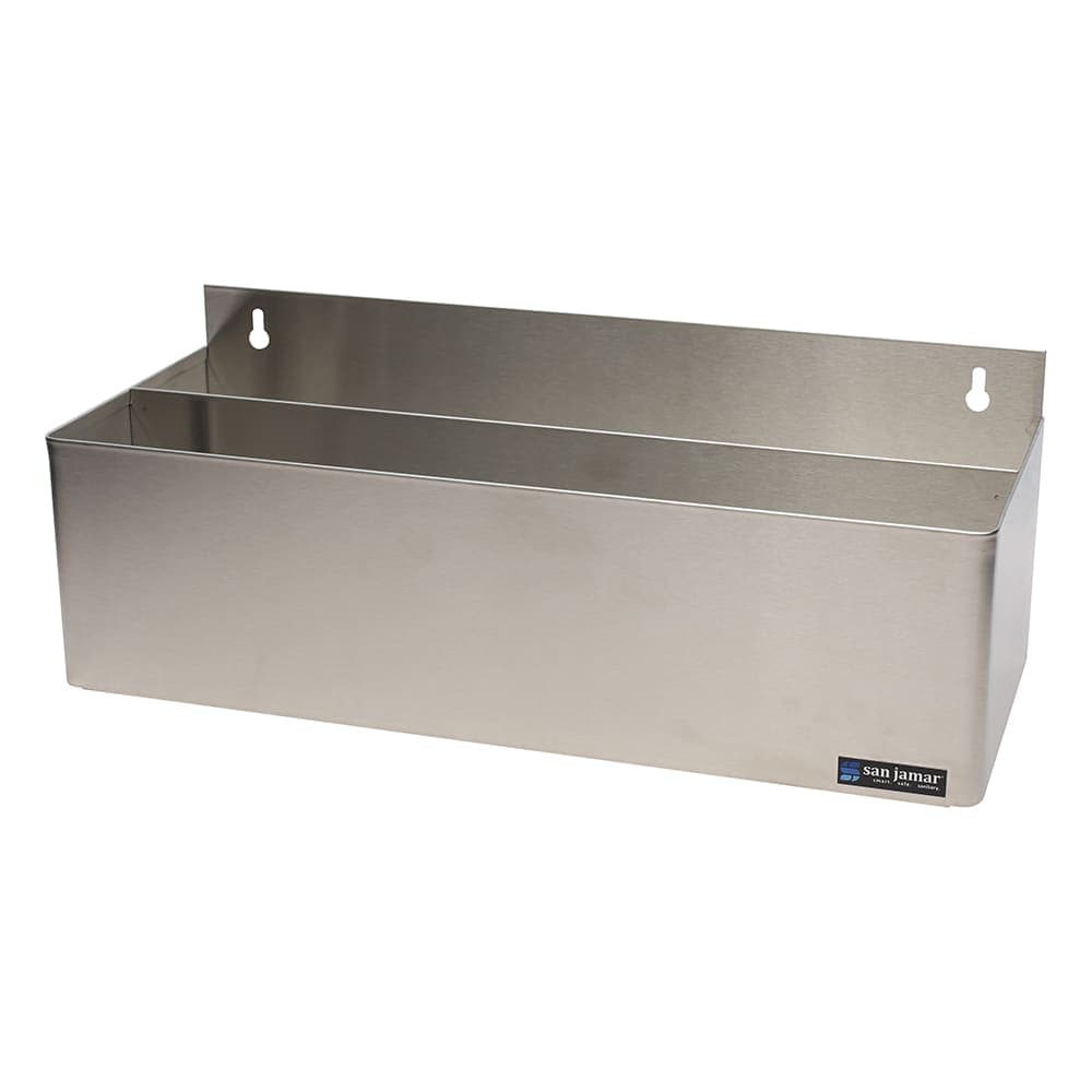 San Jamar B5522D Gourmet Speed Rack, Holds 10 Quart/Liter Bottles, Double, SS