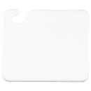 San Jamar CB101212WH Cut-N-Carry Cutting Board, 10 x 12 x 1/2 in, NSF, White thumbnail 2