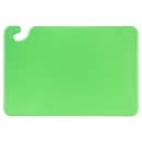San Jamar CB121812GN Cut-N-Carry Cutting Board, 12 x 18 x 1/2 in, NSF, Green thumbnail 2