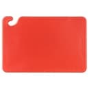 San Jamar CB121812RD Cut-N-Carry Cutting Board, 12 x 18 x 1/2 in, NSF, Red thumbnail 2
