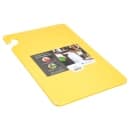 San Jamar CB121812YL Cut-N-Carry Cutting Board, 12 x 18 x 1/2 in, NSF, Yellow thumbnail 6