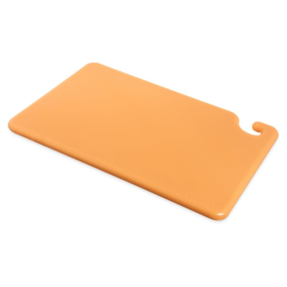 San Jamar CB121834BR Cut-N-Carry Cutting Board, 12 x 18 x 3/4 in, NSF, Brown