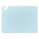 San Jamar CB152012BL Cut-N-Carry Cutting Board, 15 x 20 x 1/2 in, NSF, Blue thumbnail 2