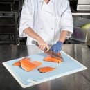 San Jamar CB152012BL Cut-N-Carry Cutting Board, 15 x 20 x 1/2 in, NSF, Blue thumbnail 5