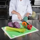 San Jamar CB152012GN Cut-N-Carry Cutting Board, 15 x 20 x 1/2 in, NSF, Green thumbnail 5