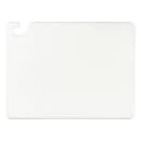 San Jamar CB152012WH Cut-N-Carry Cutting Board, 15 x 20 x 1/2 in, NSF, White thumbnail 2