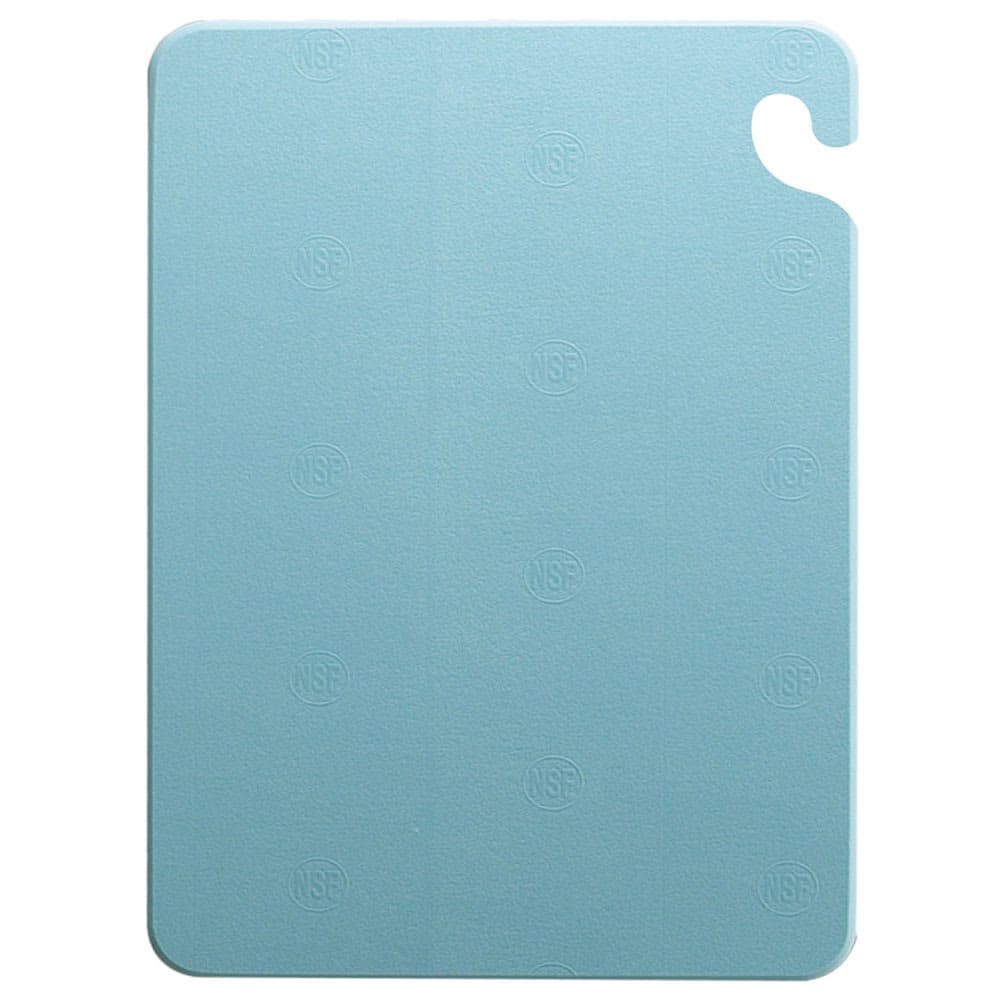 San Jamar CB182412BL Cut-N-Carry Cutting Board, 18 x 24 x 1/2 in, NSF, Blue