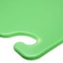 San Jamar CB182412GN Cut-N-Carry Cutting Board, 18 x 24 x 1/2 in, NSF, Green thumbnail 3