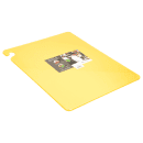 San Jamar CB182412YL Cut-N-Carry Cutting Board, 18 x 24 x 1/2 in, NSF, Yellow thumbnail 6