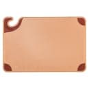 San Jamar CBG121812BR Saf-T-Grip Cutting Board, 12 x 18 x 1/2 in, NSF, Brown thumbnail 2