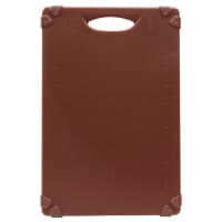 San Jamar CBG121812BR Saf-T-Grip Cutting Board, 12 x 18 x 1/2 in, NSF, Brown thumbnail 6
