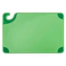 San Jamar CBG121812GN Saf-T-Grip Cutting Board, 12 x 18 x 1/2 in, NSF, Green thumbnail 2