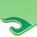 San Jamar CBG121812GN Saf-T-Grip Cutting Board, 12 x 18 x 1/2 in, NSF, Green thumbnail 3