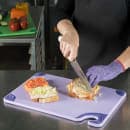 San Jamar CBG121812PR Saf-T-Grip Cutting Board, 12 x 18 x 1/2 in, NSF, Purple thumbnail 5