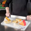 San Jamar CBG121812WH Saf-T-Grip Cutting Board, 12 x 18 x 1/2 in, NSF, White thumbnail 5