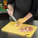 San Jamar CBG121812YL Saf-T-Grip Cutting Board, 12 x 18 x 1/2 in, NSF, Yellow thumbnail 5