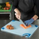 San Jamar CBG152012BL Saf-T-Grip Cutting Board, 15 x 20 x 1/2 in, NSF, Blue thumbnail 5