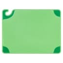 San Jamar CBG152012GN Saf-T-Grip Cutting Board, 15 x 20 x 1/2 in, NSF, Green thumbnail 2