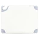 San Jamar CBG152012WH Saf-T-Grip Cutting Board, 15 x 20 x 1/2 in, NSF, White thumbnail 2