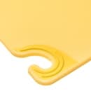 San Jamar CBG152012YL Saf-T-Grip Cutting Board, 15 x 20 x 1/2 in, NSF, Yellow thumbnail 3