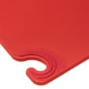San Jamar CBG182412RD Saf-T-Grip Cutting Board, 18 x 24 x 1/2 in, NSF, Red thumbnail 4