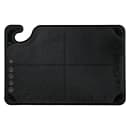 San Jamar CBG6938BK Saf-T-Grip Bar Cutting board, 6 x 9 x 3/8 in, NSF, Black thumbnail 2