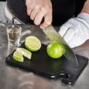 San Jamar CBG6938BK Saf-T-Grip Bar Cutting board, 6 x 9 x 3/8 in, NSF, Black thumbnail 5