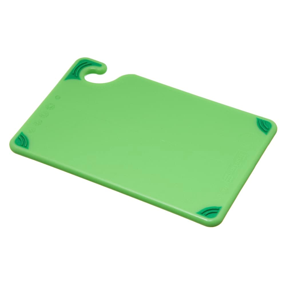 San Jamar CBG6938GN Saf-T-Grip Bar Cutting board, 6 x 9 x 3/8 in, NSF, Green