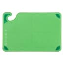 San Jamar CBG6938GN Saf-T-Grip Bar Cutting board, 6 x 9 x 3/8 in, NSF, Green thumbnail 2
