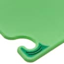 San Jamar CBG6938GN Saf-T-Grip Bar Cutting board, 6 x 9 x 3/8 in, NSF, Green thumbnail 3