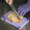 San Jamar CBG6938PR Saf-T-Grip Allergen Cutting Board, 6 x 9 x 3/8 in, NSF, Purple thumbnail 5
