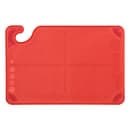 San Jamar CBG6938RD Saf-T-Grip Bar Cutting board, 6 x 9 x 3/8 in, NSF, Red thumbnail 2