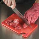 San Jamar CBG6938RD Saf-T-Grip Bar Cutting board, 6 x 9 x 3/8 in, NSF, Red thumbnail 5