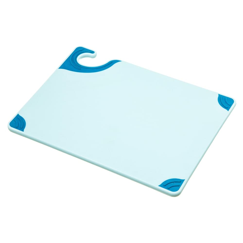 San Jamar CBG912BL Saf-T-Grip X-Pediter Cutting Board, 9 x 12 x 3/8 in, NSF, Blue