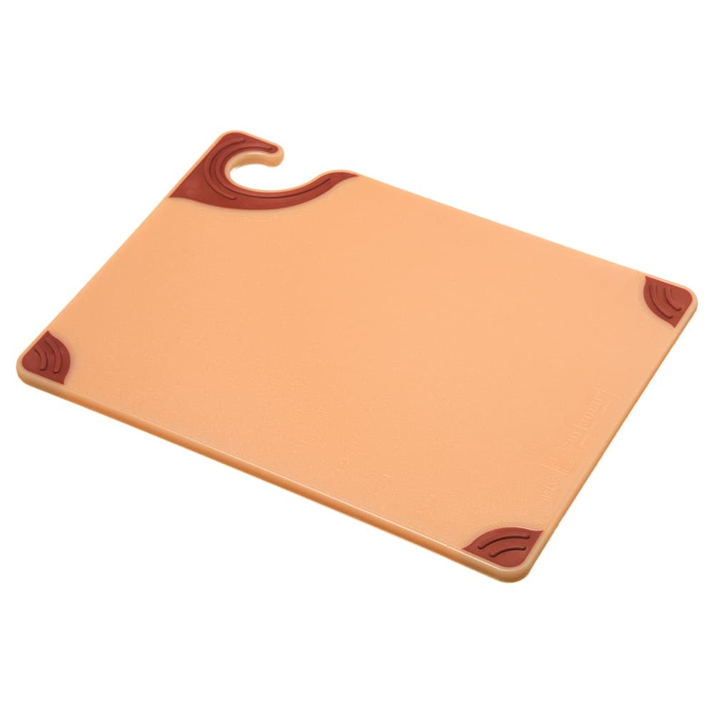 San Jamar CBG912BR Saf-T-Grip X-Pediter Cutting Board, 9 x 12 x 3/8 in, NSF, Brown