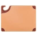 San Jamar CBG912BR Saf-T-Grip X-Pediter Cutting Board, 9 x 12 x 3/8 in, NSF, Brown thumbnail 2