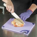 San Jamar CBG912PR Saf-T-Zone Allergen Cutting Board, 9 x 12 x 3/8 in, NSF, Purple thumbnail 5