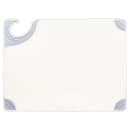 San Jamar CBG912WH Saf-T-Grip X-Pediter Cutting Board, 9 x 12 x 3/8 in, NSF, White thumbnail 2