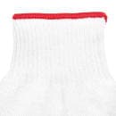 San Jamar DFG1000-L Large Cut Resistant Glove - Synthetic Fiber, White w/ Red Wrist Band thumbnail 2