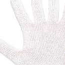 San Jamar DFG1000-L Large Cut Resistant Glove - Synthetic Fiber, White w/ Red Wrist Band thumbnail 3
