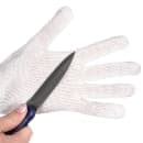 San Jamar DFG1000-L Large Cut Resistant Glove - Synthetic Fiber, White w/ Red Wrist Band thumbnail 4