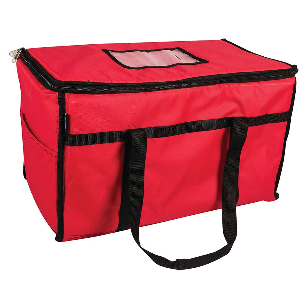 San Jamar FC2212-RD Food Delivery Bag - 22" x 12" x 12", Nylon, Red