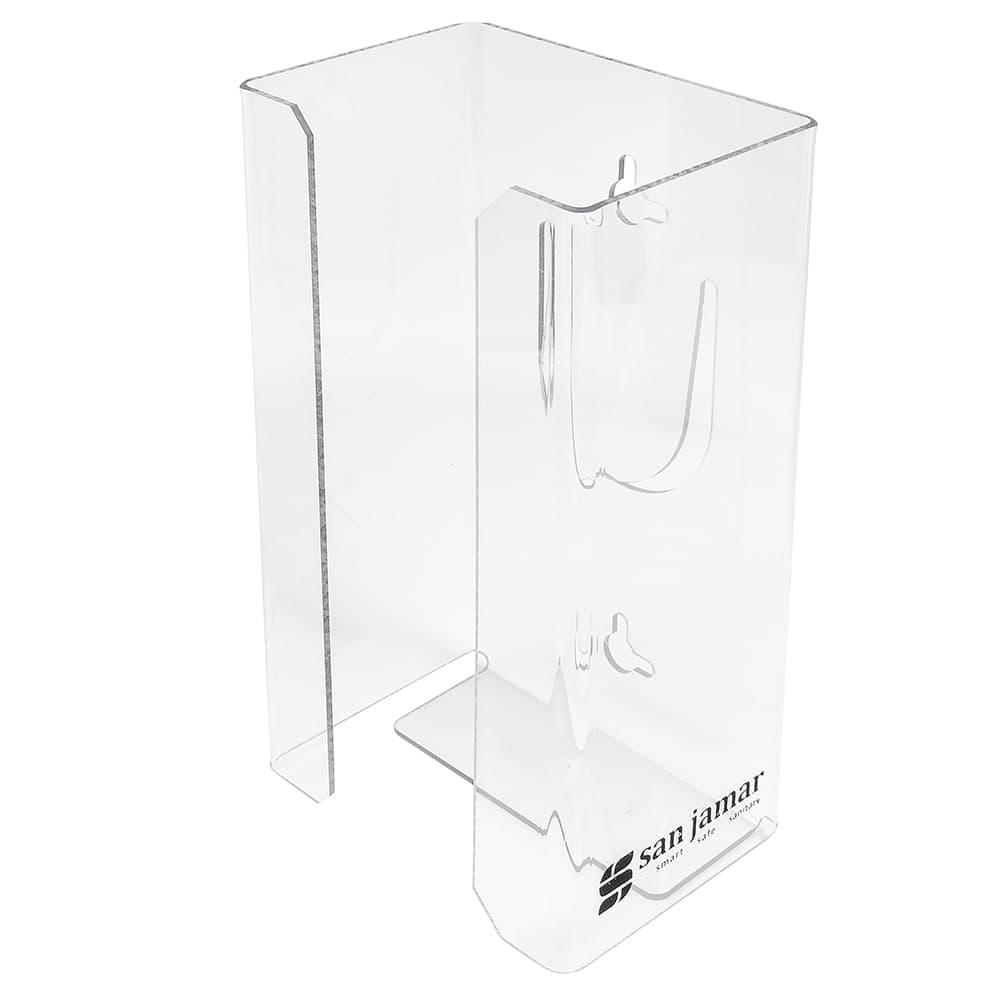 San Jamar G0803 4" Disposable Glove Dispenser, Clear