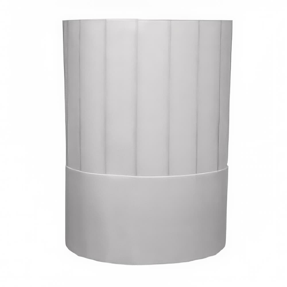 Chef Revival Chef Hat, 7", Reusable Disposable w/ Pinstripes, One size (H048)
