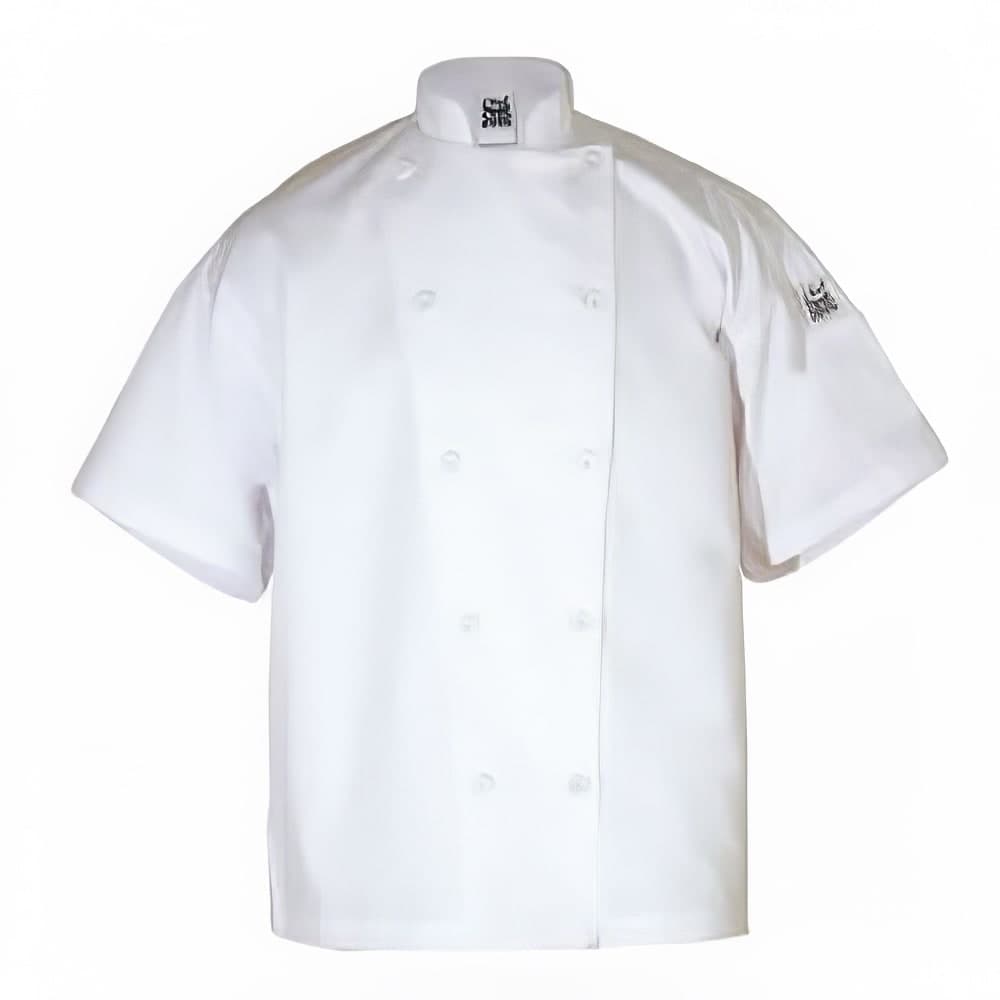 Chef Revival Poly Cotton Blend Chef Jacket, Short Sleeve, 2X (J005-2X)