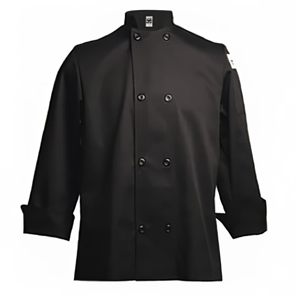 Chef Revival Traditional Chef's Jacket Size 2X, Black (J061BK-2X)