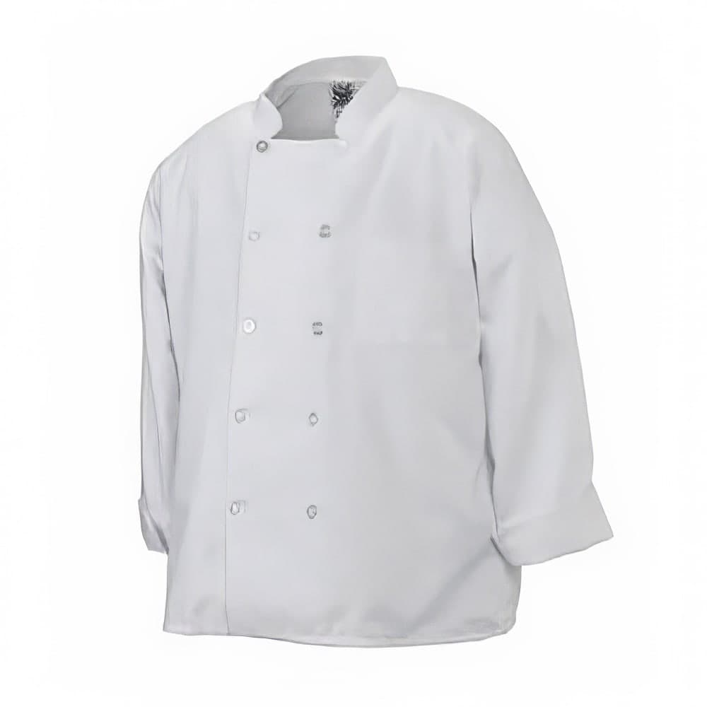 Chef Revival Twill Chef Coat, Double Breasted, Heat Resistant, Large (J100-L)