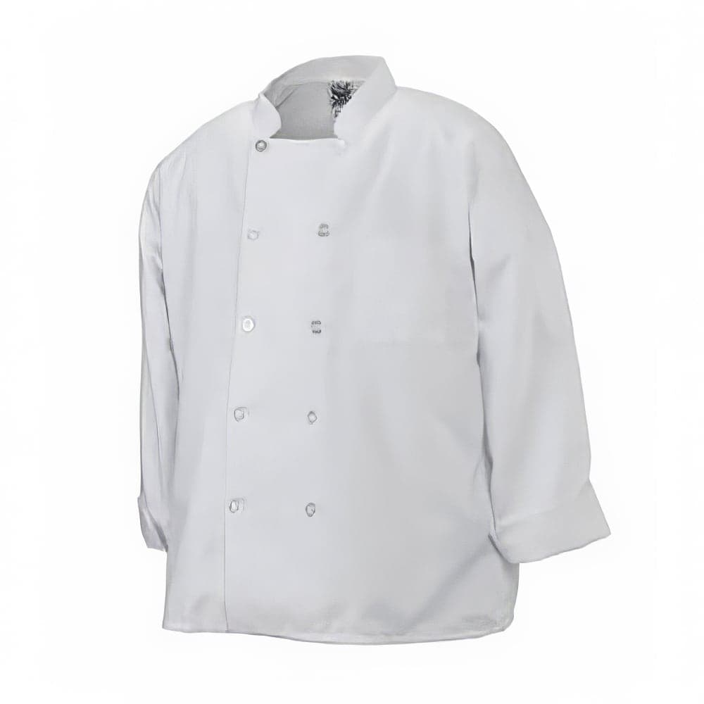 Chef Revival Twill Chef Coat, Double Breasted, Heat Resistant, X-Large (J100-XL)