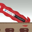 San Jamar KK401 Box Cutter w/ Recessed Blade, NSF, Red thumbnail 7