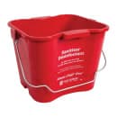 San Jamar KPP256RD 8 qt Kleen-Pail® Pro™ - Plastic, Red thumbnail 3
